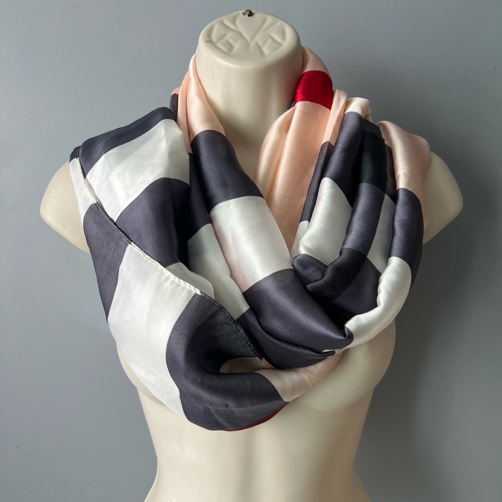 Elegant Multicolor Silk Scarf